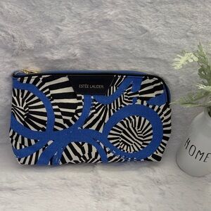 Estee Lauder Blue Graphic Cosmetic Bag